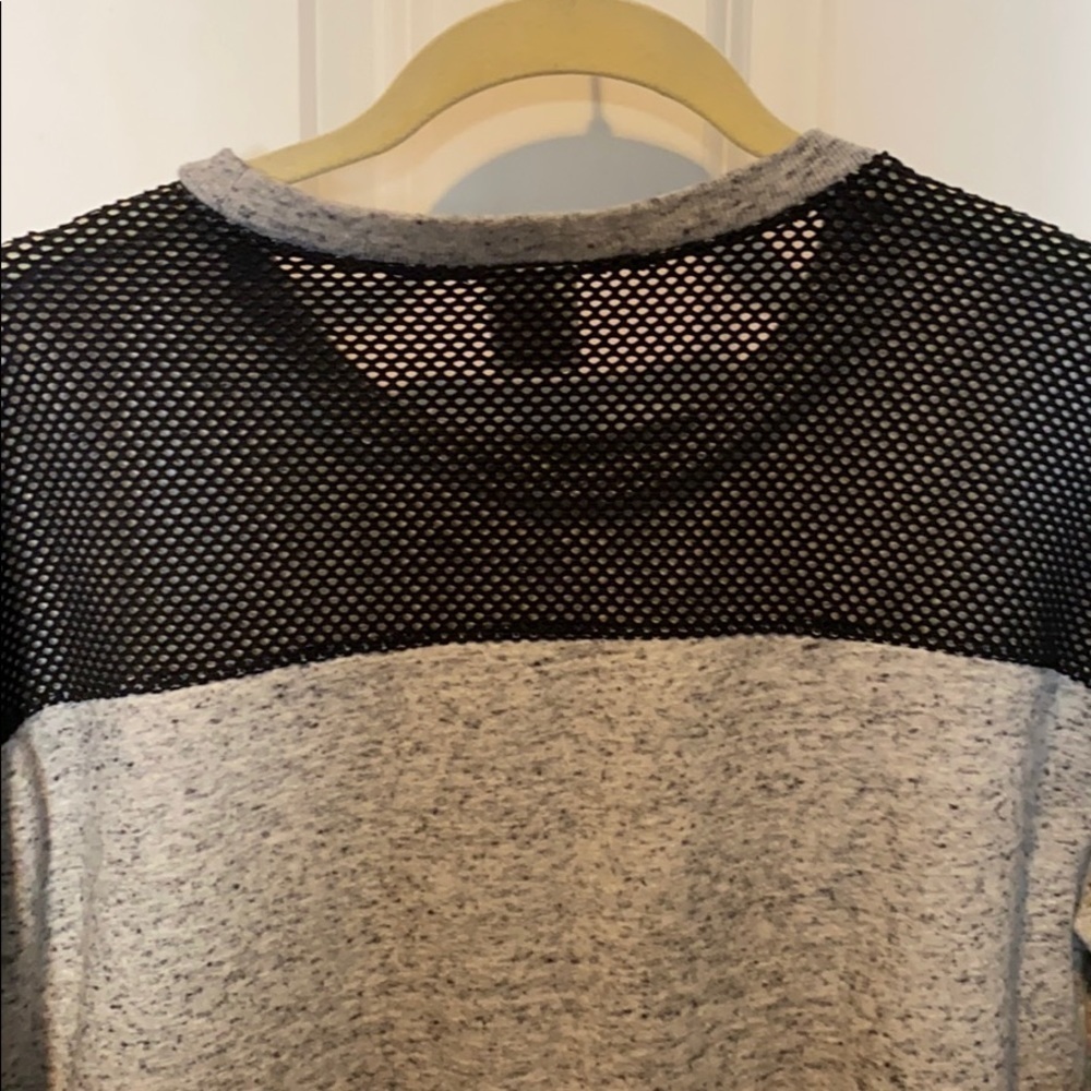 VS Pink Oversized Mesh crop crew pullover - Picture 5 of 8